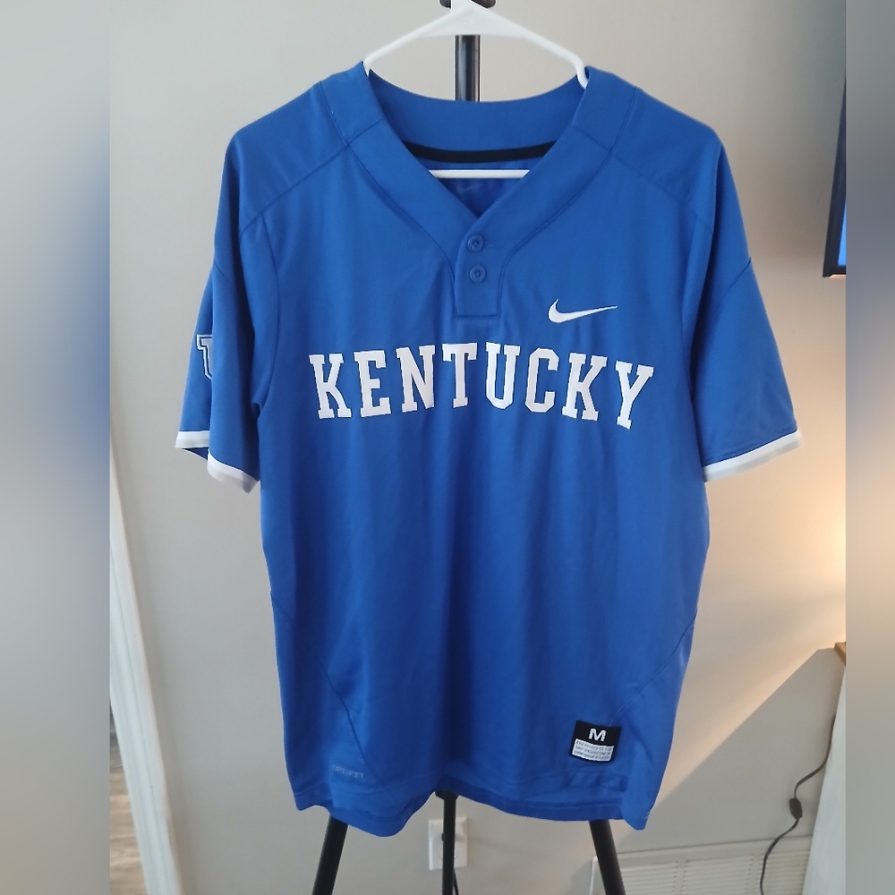 Nike Kentucky Blue and White Men's Baseball Jersey